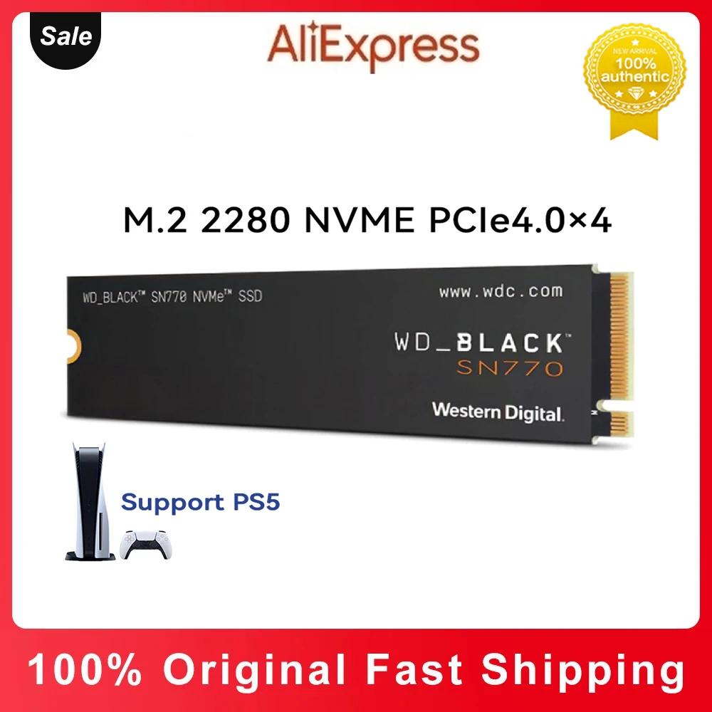   WD BLACK SN770 SSD NVME, 2TB, 1TB, 500GB, 2280 M.2 PCIe 4.0, ÷̼̽ 5  Ʈ ũž  ָ Ʈ